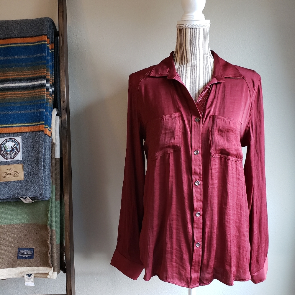 Rock & Republic satin top